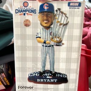 Brand new hard to find Kris Bryant championship bobblehead  in box.